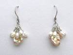 pearl tassle earrings