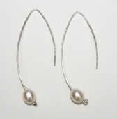 sterling silver and pearl earrings