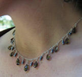 smoky quartz necklace