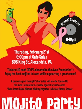 cafe salsa mojito flier